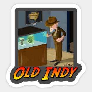 The old Indiana Jones Sticker